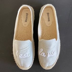 Soludos C’est La Vie Chambray Espadrilles